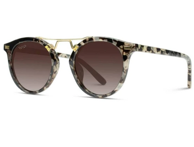Skyler Sunglasses in Oatmeal Frame / Brown Lens
