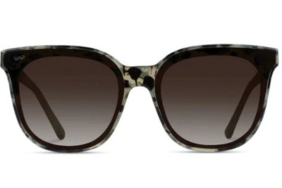 Lucy Sunglasses in Beige Tortoise Frames/Brown Gradient Lens