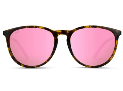 Drew Sunglasses in Tortoise Frame/Mirror Pink Lens