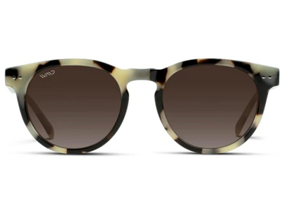 Tate Sunglasses in Beige Tortoise Frame / Brown Gradient Lens