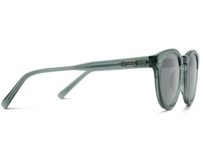 Tate Sunglasses in Crystal Blue Frame / Black Lens