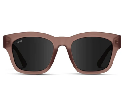 Sedona Sunglasses in Frosted Red Rock Frame/ Black Lens