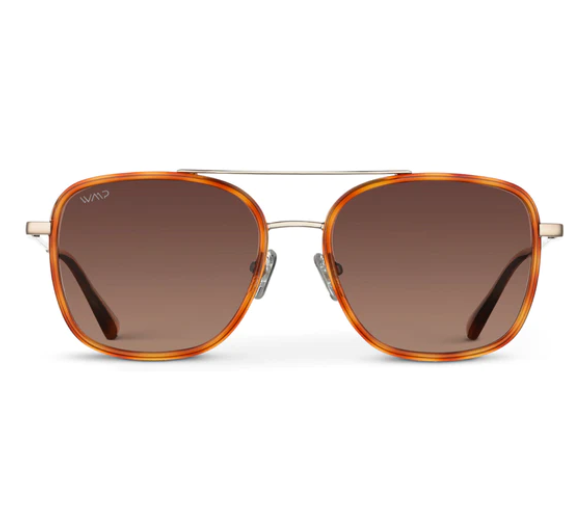 Gia Sunglasses in Sunset Tortoise Frames / Gradient Brown Lens