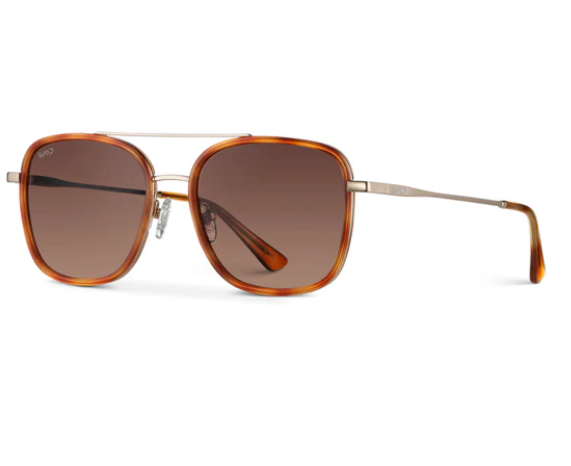 Gia Sunglasses in Sunset Tortoise Frames / Gradient Brown Lens