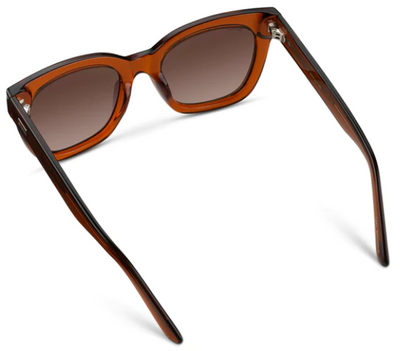 Stormi Sunglasses in Crystal Chestnut Brown Frames / Brown Lens