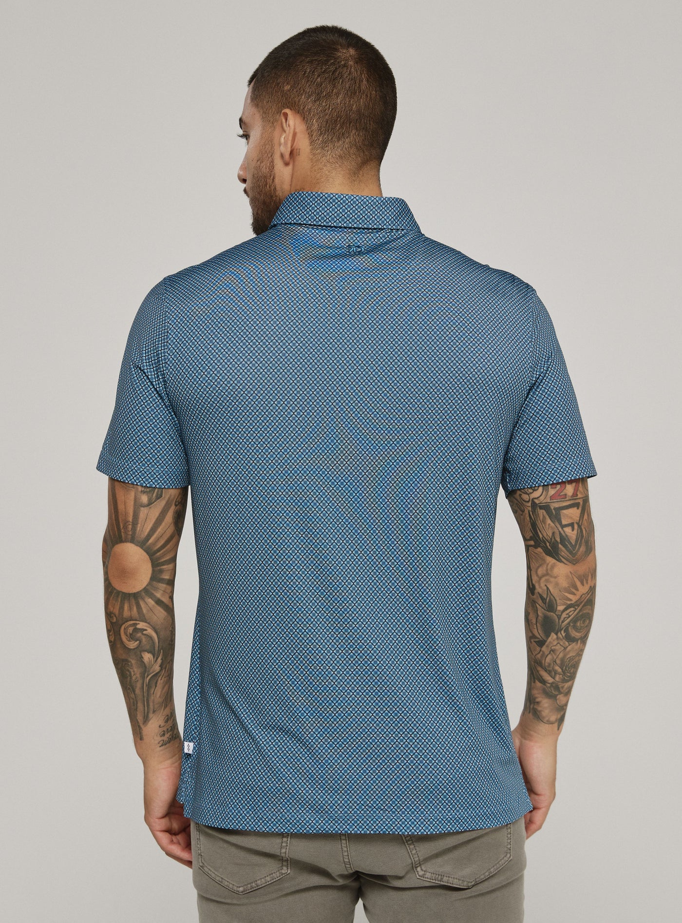 Marquez Short Sleeve Polo Shirt in Teal