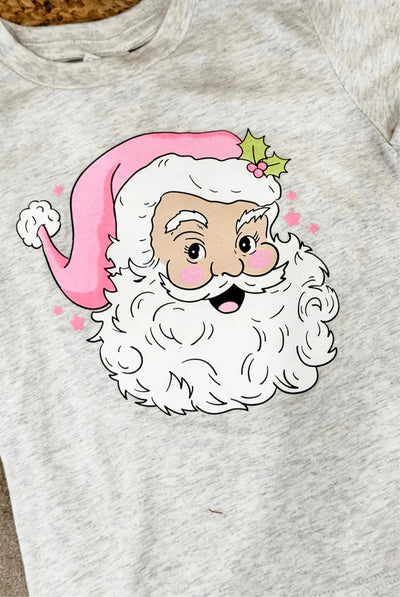 Santa with Pink Hat T-Shirt