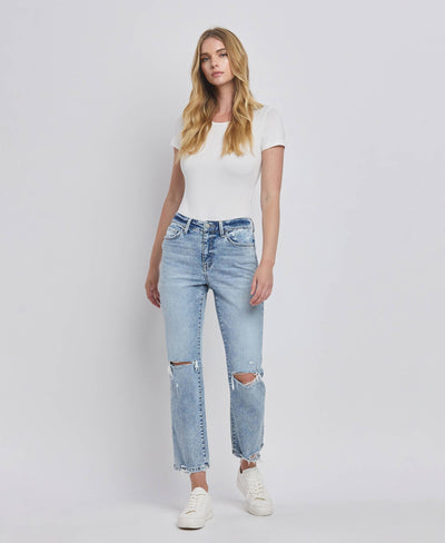 Vivid Hight Rise Distressed Jeans