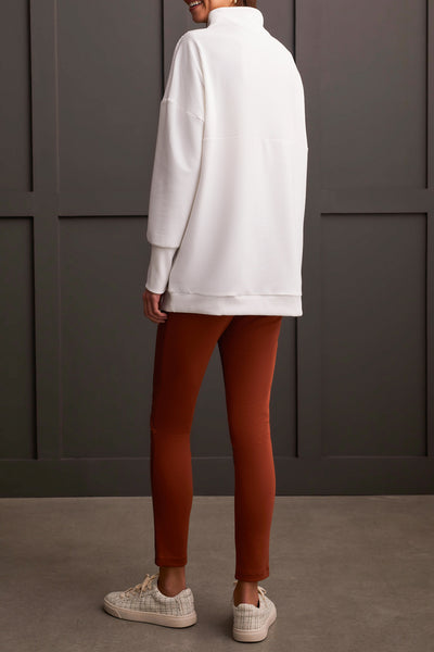 Funnel Neck Tunic, Eggshell