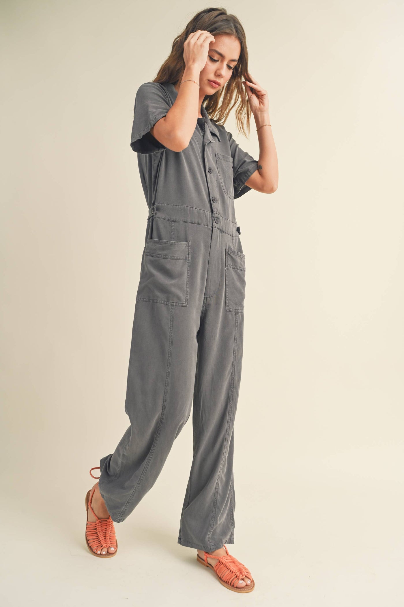 Kayla Linen Washed Jumpsuit