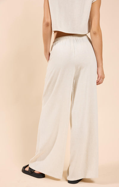 Sugarloaf Elastic Waist Linen Pants