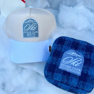 Ski Club - White Vintage Trucker Hat