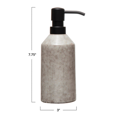 Stoneware Soap Dispenser w/ Pump