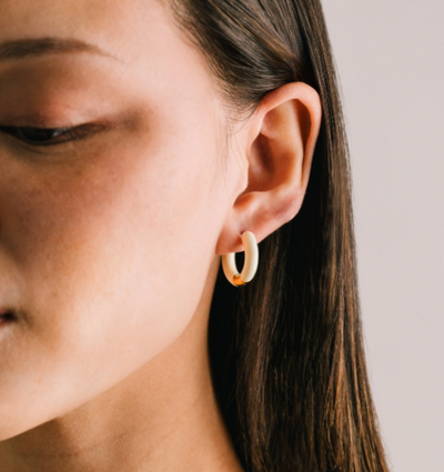 Biance Hoop Earrings in Gold