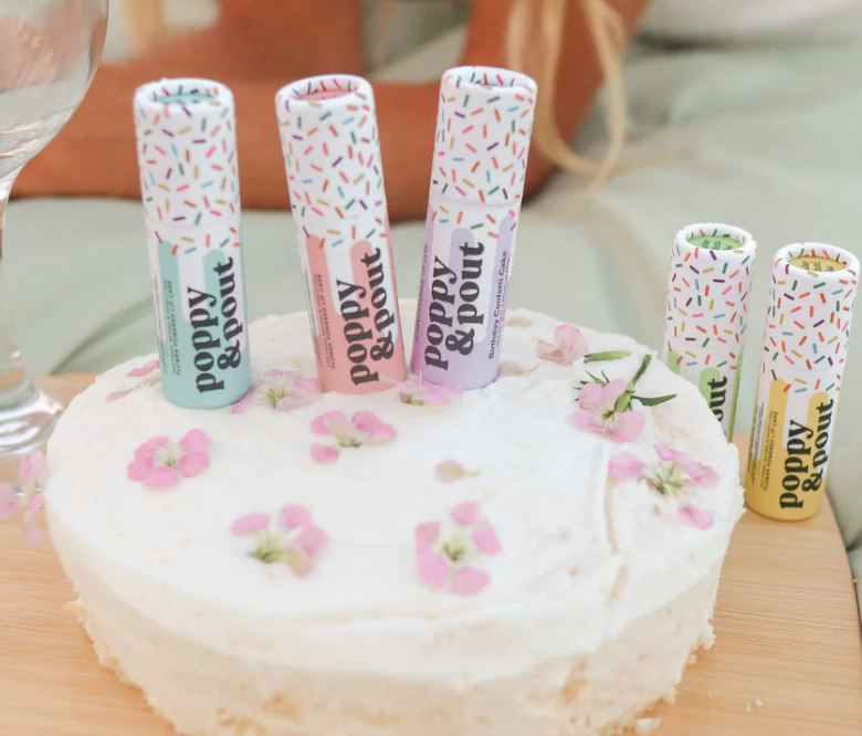 Birthday Confetti Cake Lip Balm - Pink