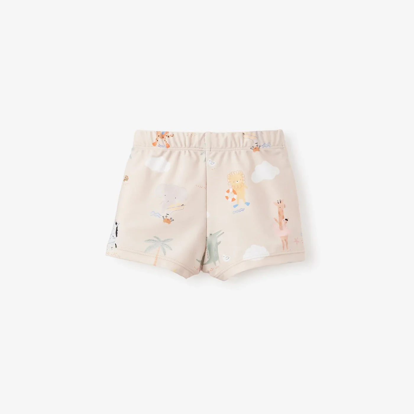 Blue Seaside Safari Swim Shorts