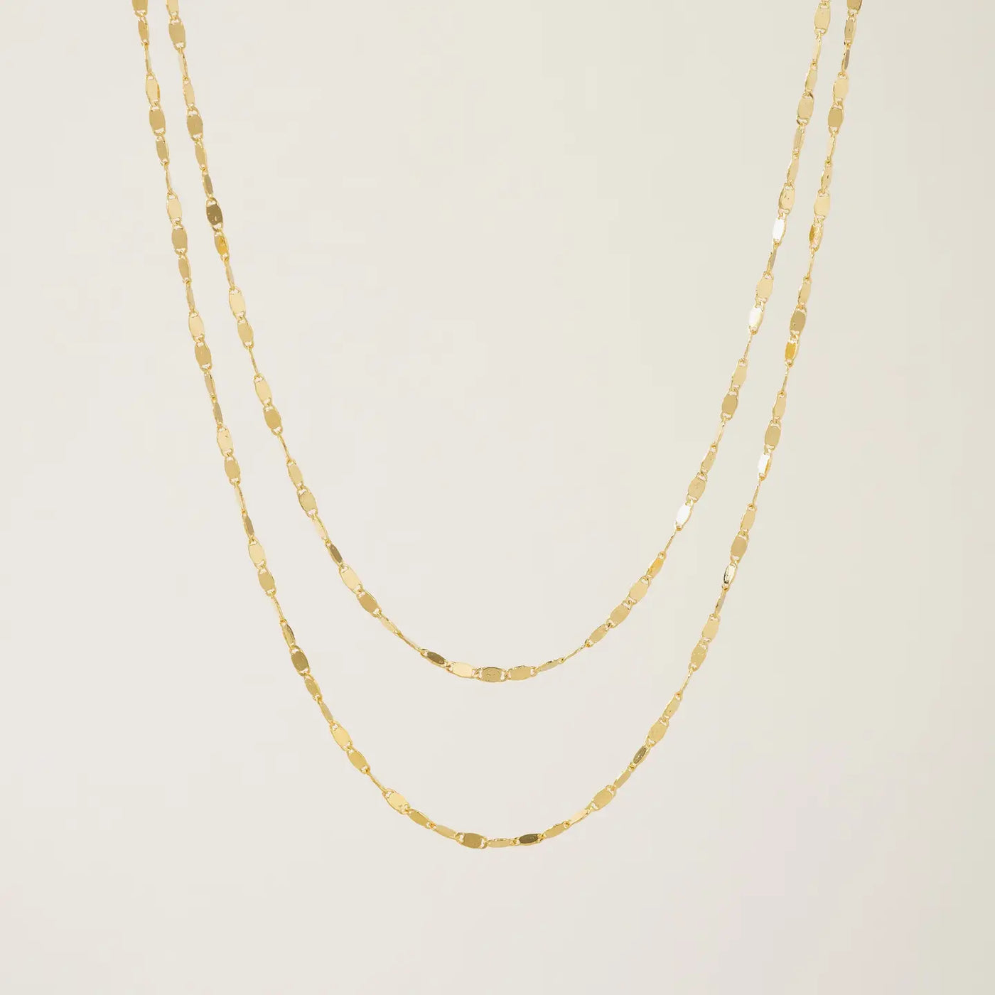 Cleo Layered Necklace in Gold