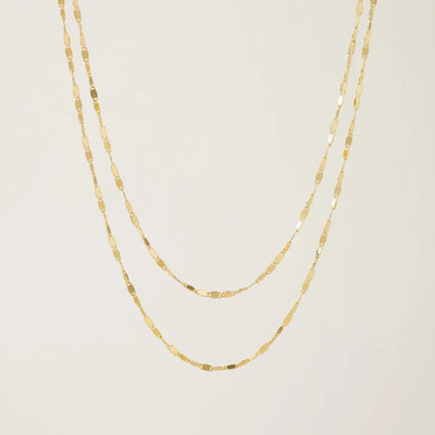 Cleo Layered Necklace in Gold