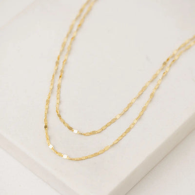 Cleo Layered Necklace in Gold