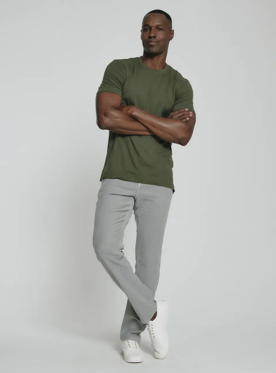 Core Crew Neck Tee in Olive