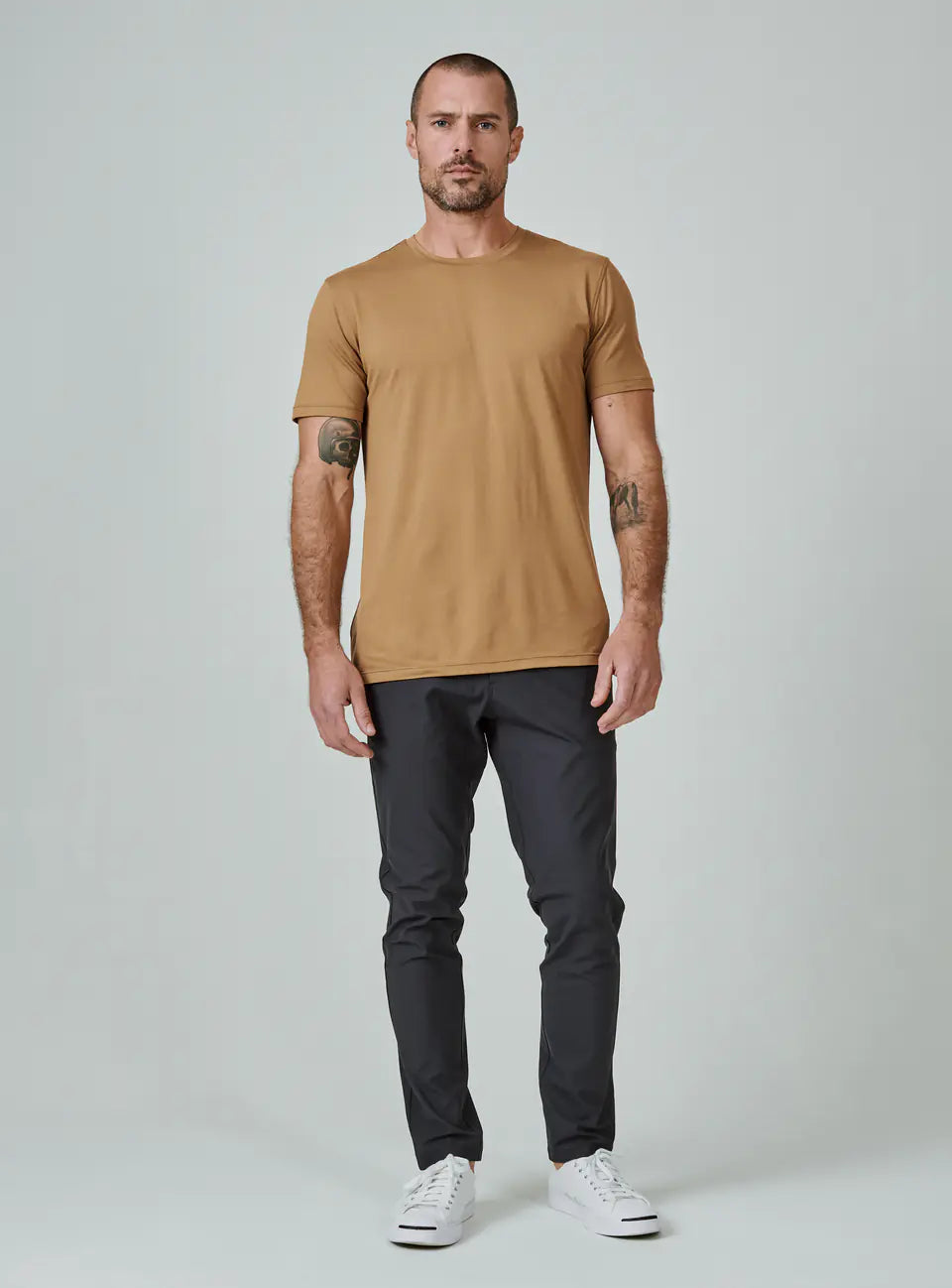 Core Crew Neck Tee in Sandcastle