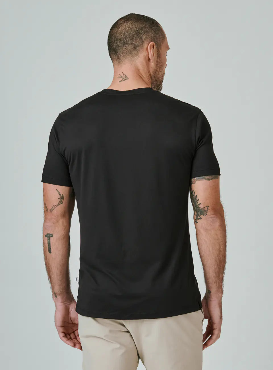 Core Crew Neck Tee in Black