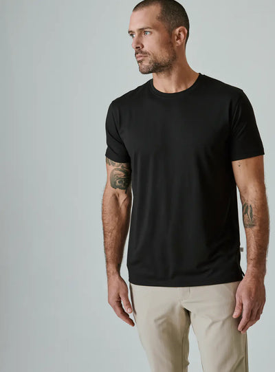 Core Crew Neck Tee in Black