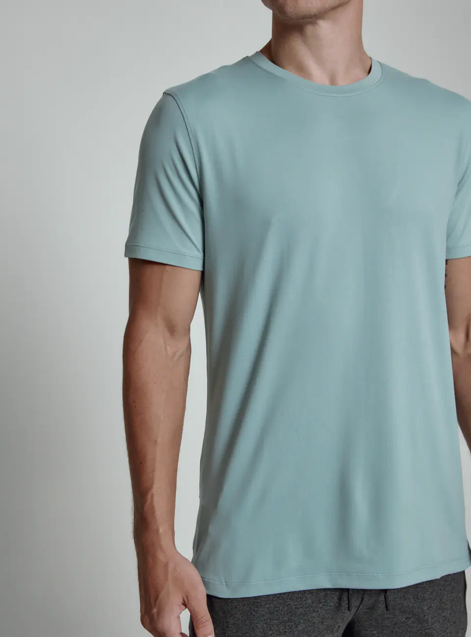 Core Crew Neck Tee in Seafoam