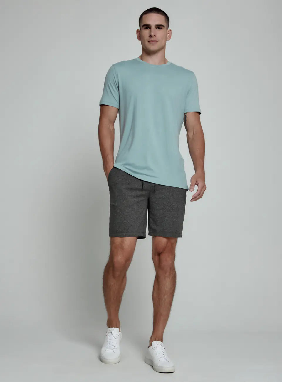 Core Crew Neck Tee in Seafoam