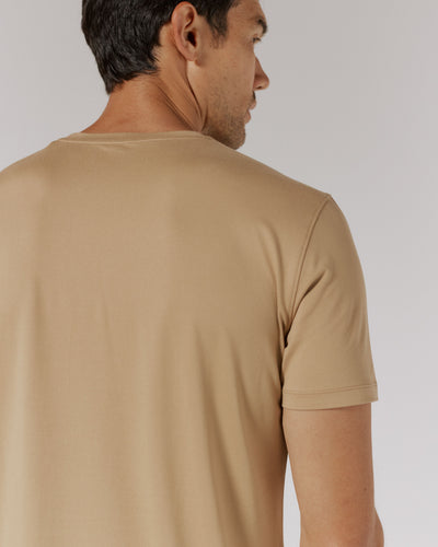 Core Crew Neck Tee in Camel