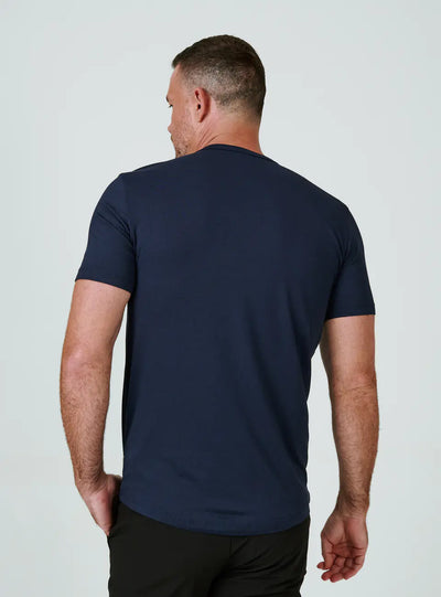 Core Drop Cut Tee in Navy