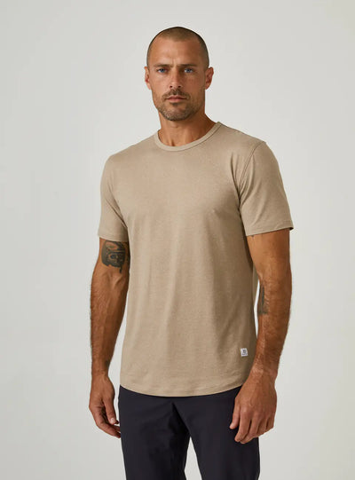 Core Drop Cut Tee in Sand