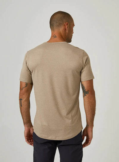 Core Drop Cut Tee in Sand