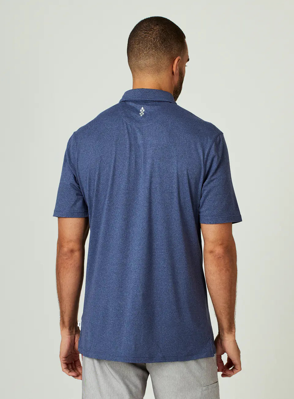 Core Polo in Heathered Navy