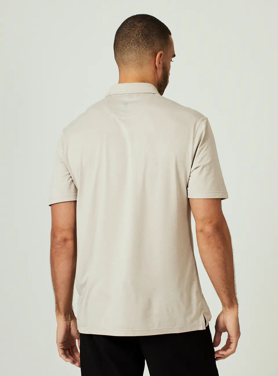 Core Polo in Heathered Sand