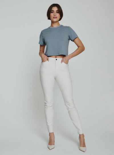 Core Relaxed Crop Crew Tee - Storm