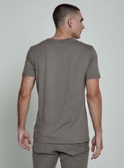 Core Crew Neck Tee in Steel Grey