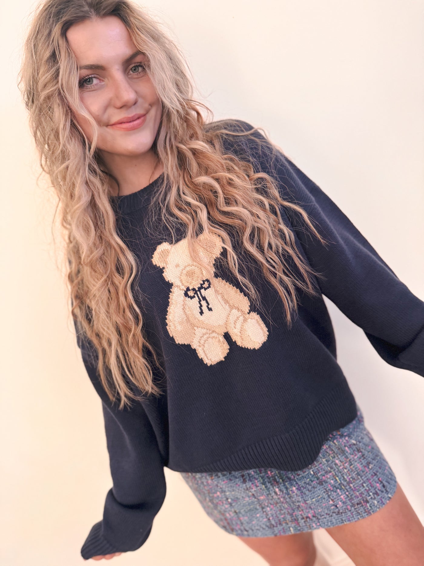 Softie Teddy Bear Graphic Sweater