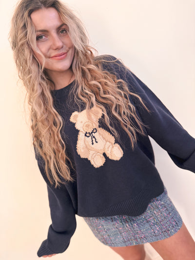 Softie Teddy Bear Graphic Sweater