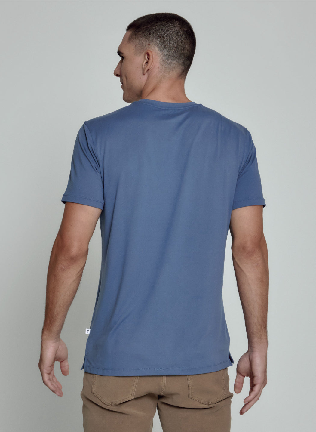 Core Crew Neck Tee in Blue Indigo