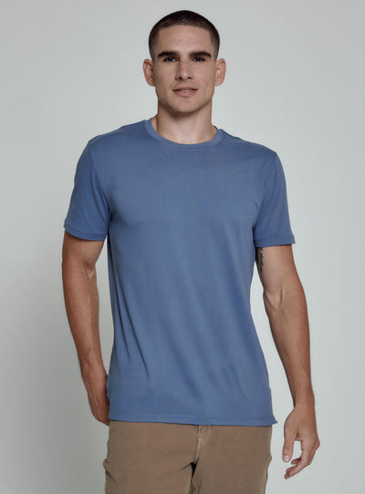 Core Crew Neck Tee in Blue Indigo