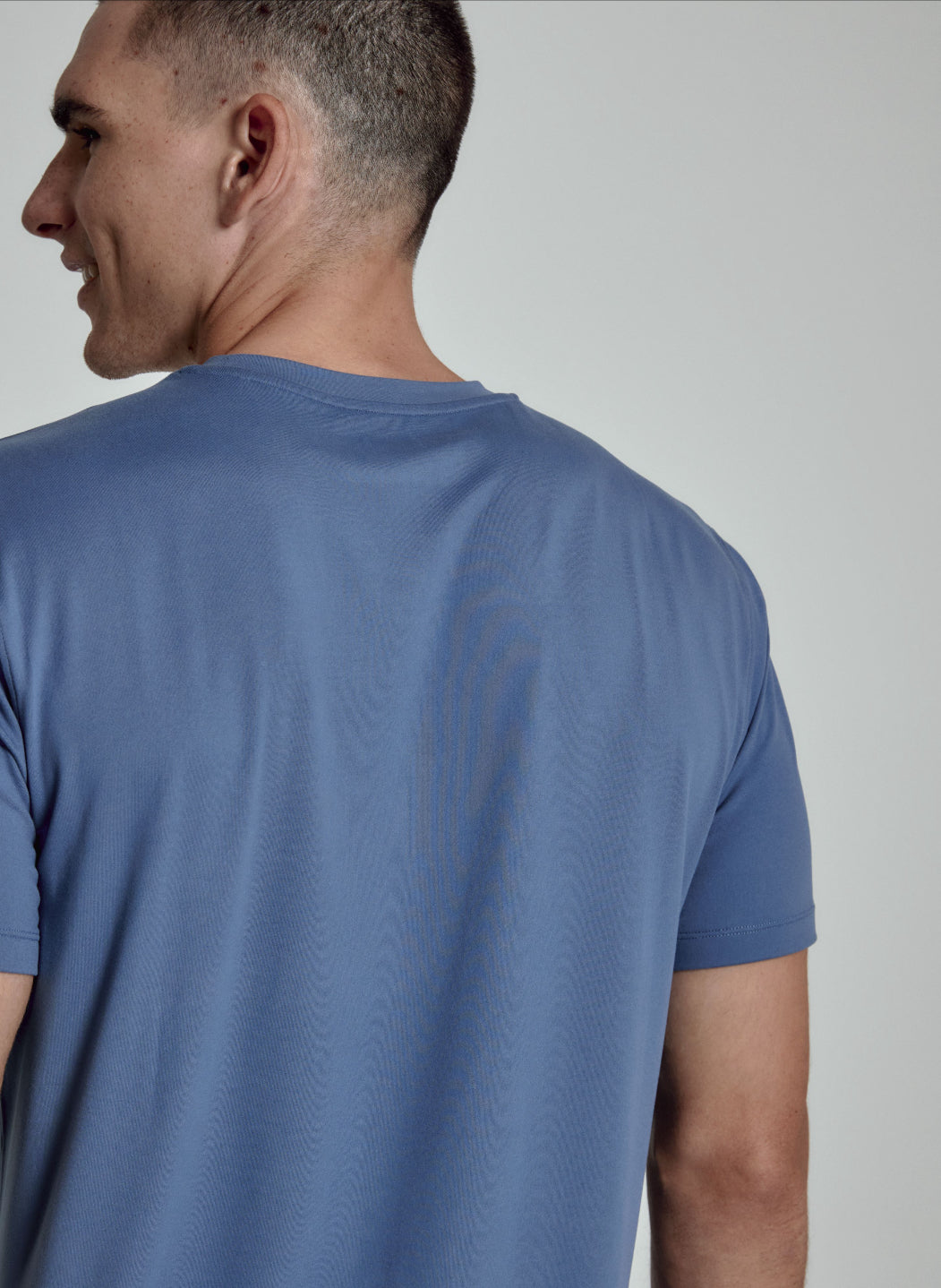 Core Crew Neck Tee in Blue Indigo