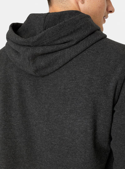 Generation Henley Hoodie in Charcoal