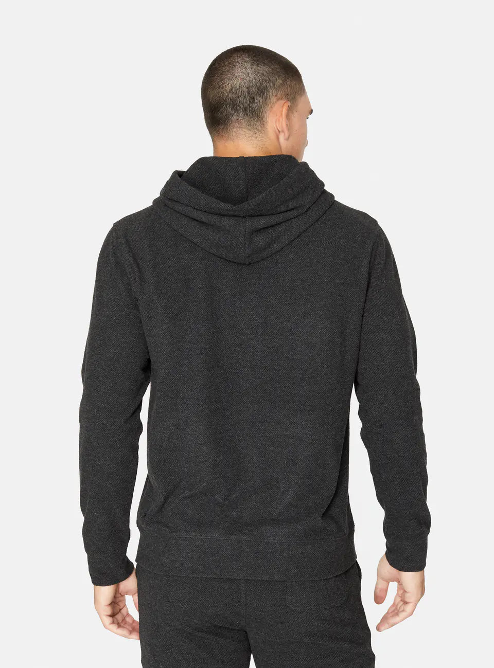 Generation Henley Hoodie in Charcoal