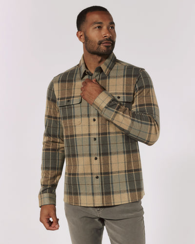 Generation Plaid Shirt in Tan