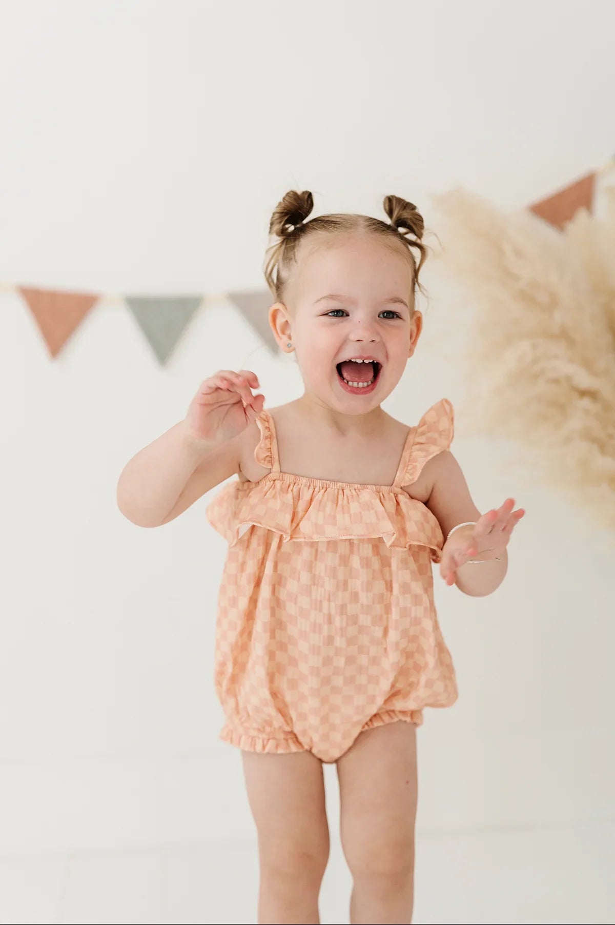 Pink Lemonade Gauze Bubble Romper