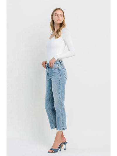 Jackpot High Rise Straight Jeans