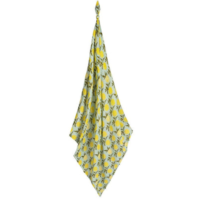 Lemon Organic Cotton Muslin Swaddle Blanket