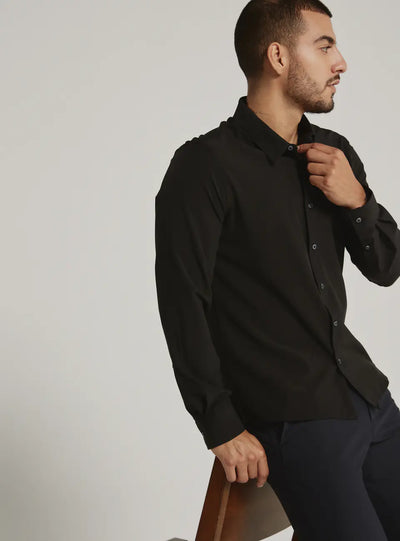 Liberty Long Sleeve Shirt in Black