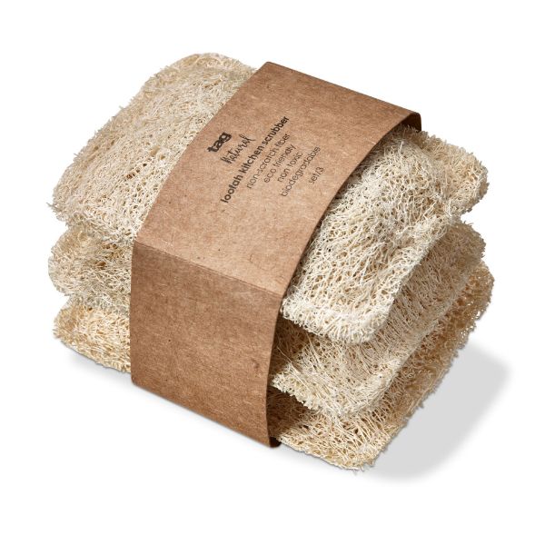 Loofah Kitchen Scrubber Set